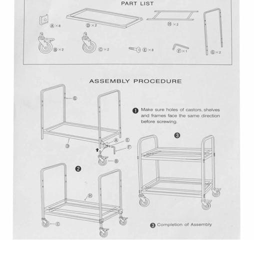 SOGA 2X 2 Tier Stainless Steel Square Tube Drink Wine Utility Cart 500x500x950mm