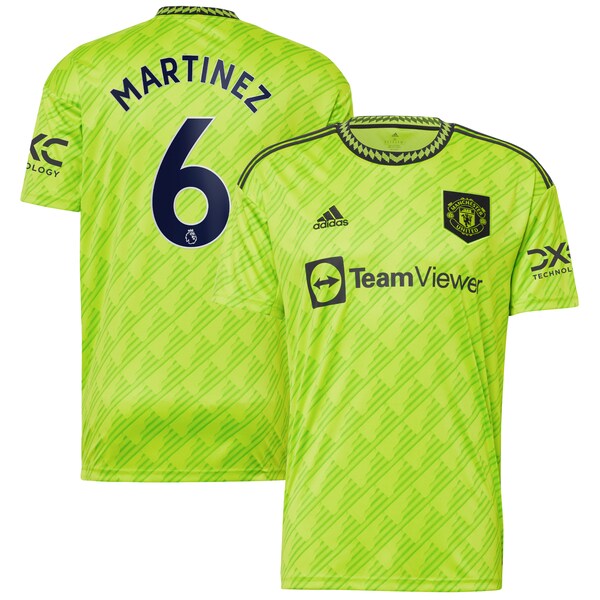 Lisandro Martínez Manchester United adidas 2022/23 Third Replica Player Jersey - Neon Green