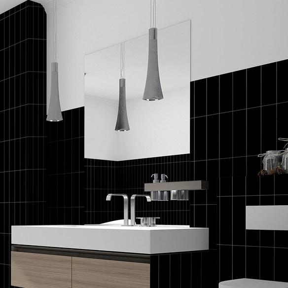 Wandfliese, Handmuster, Butcherblockoptik, Hochglanz, BxH: 280 x 160 mm