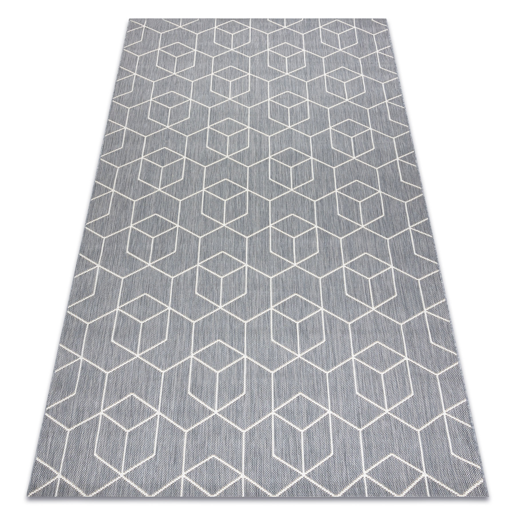 Dywan SZNURKOWY SIZAL FLAT 48655/637 KOSTKI 3D 80x150 cm