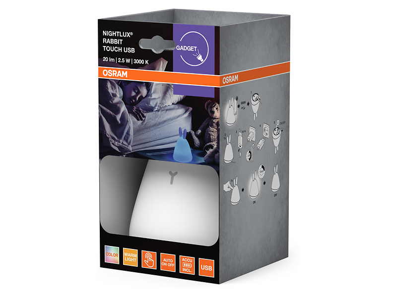 Lampa dziecięca Nightlux LED biała