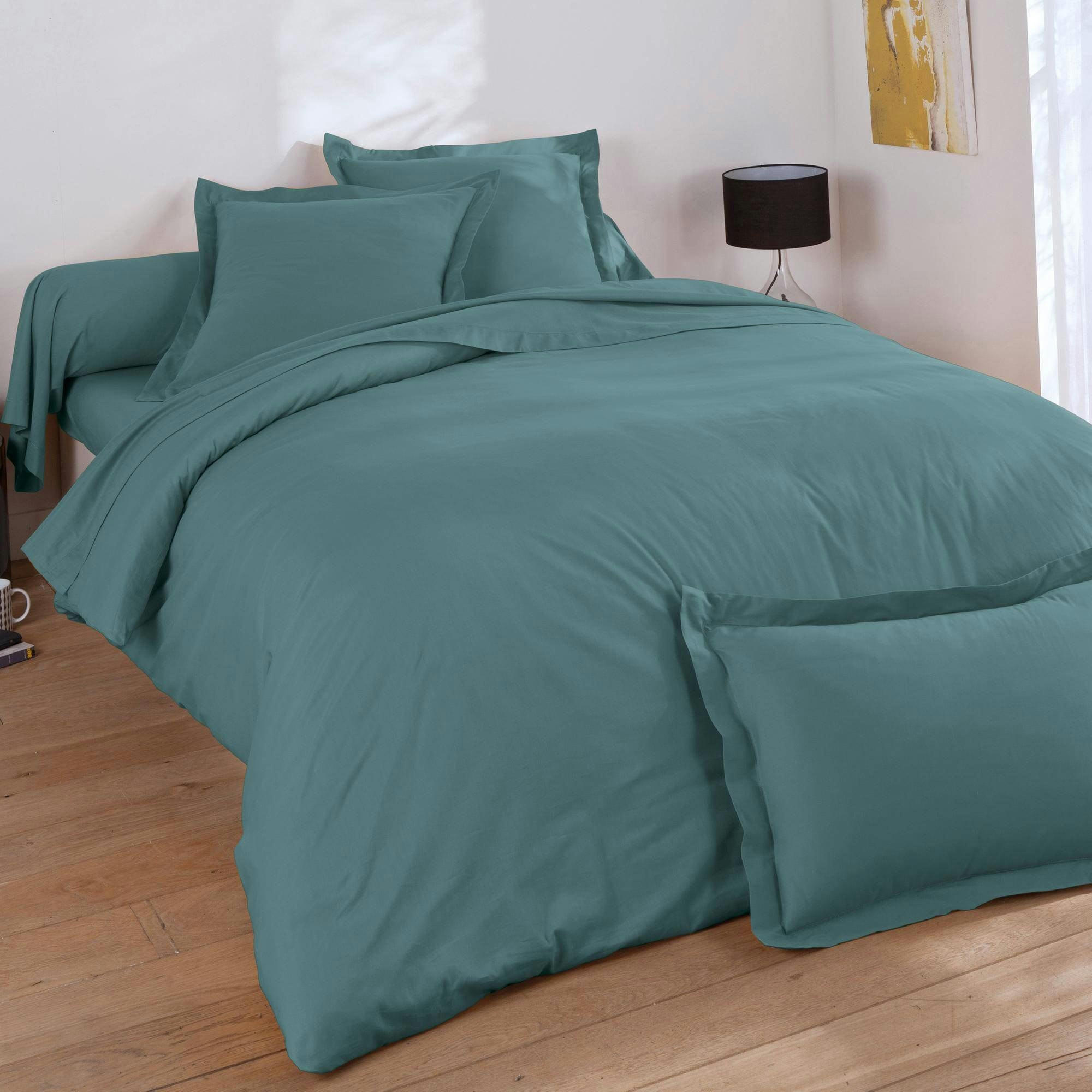 COTON UNI LAURÉAT - Housse de couette 200x200 bleu artic en coton