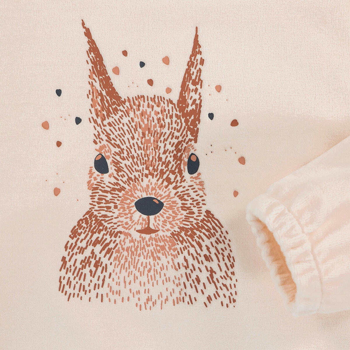 Lot de 2 pyjamas en velours imprimé écureuil