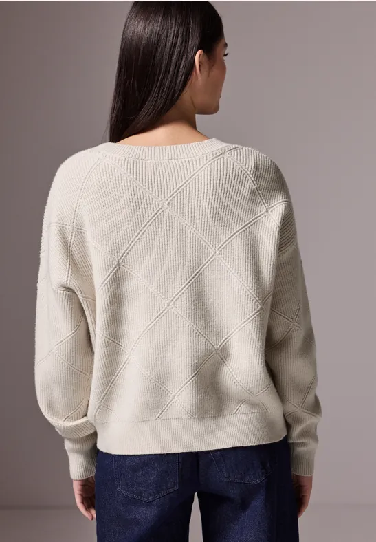 Pullover mit Strukturmuster