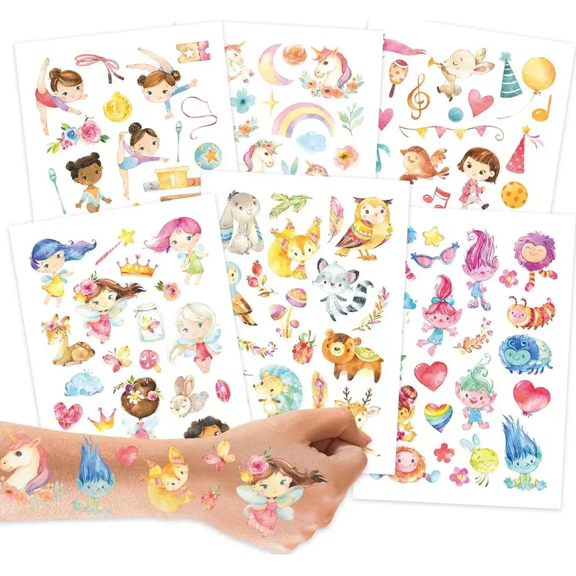 Sticker 6er-Set Feen und Trolle