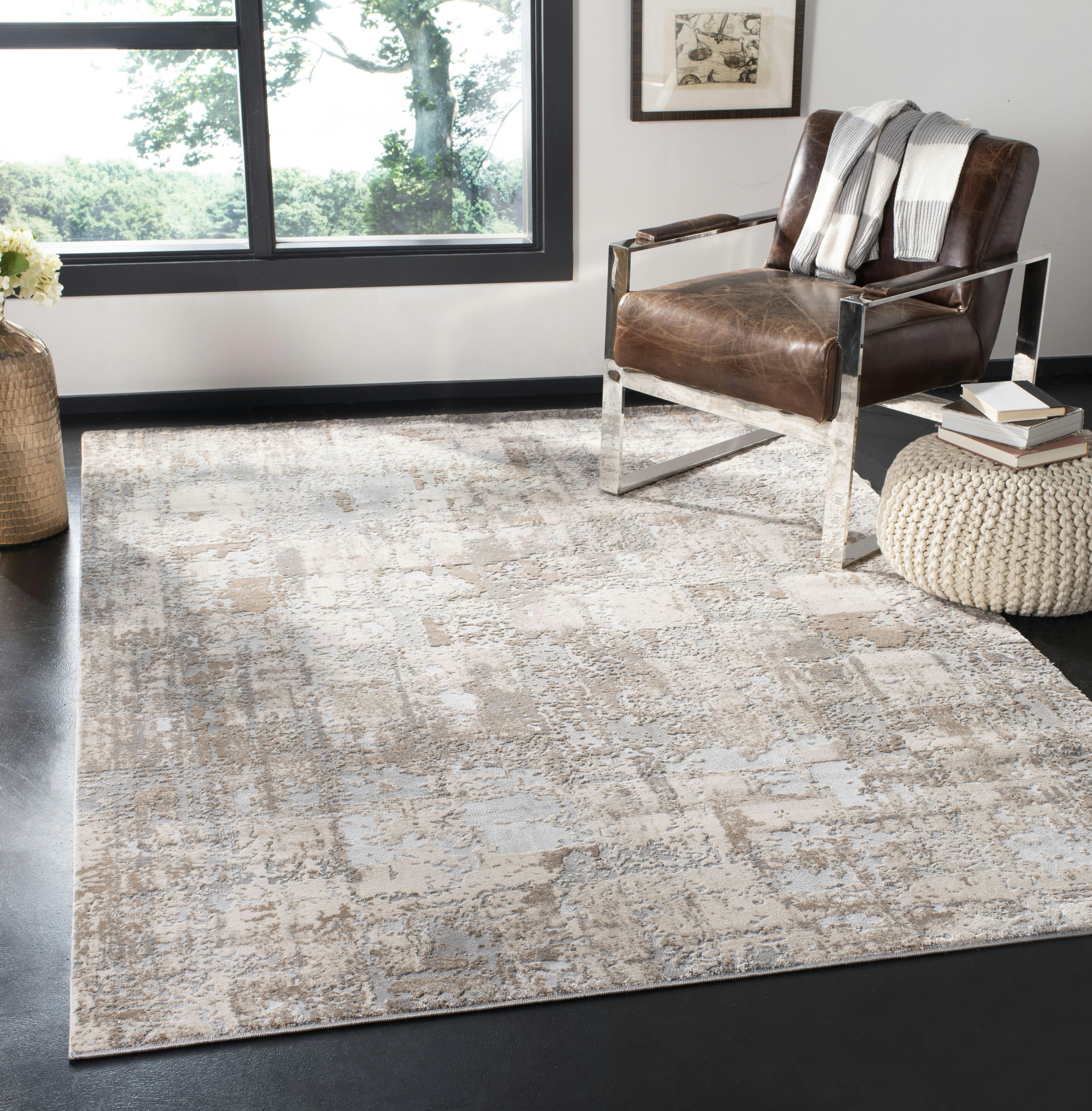 INVISTA - Tapis de salon interieur en crème & beige, 160 x 229 cm