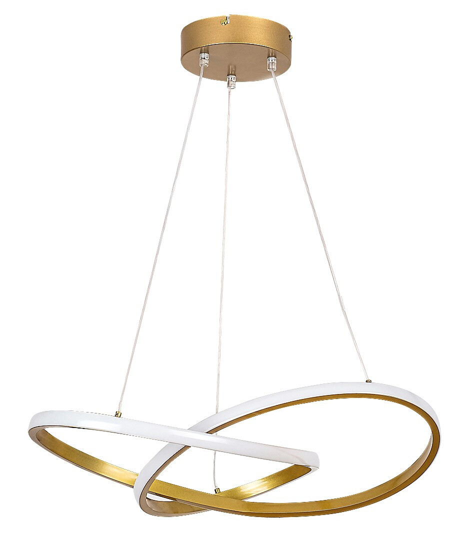 Lampa wisząca CASTIEL złoto-biała LED 1x36W Ciepła biel 2380lm Rabalux