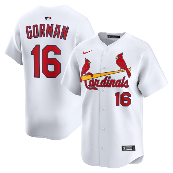Nolan Gorman St. Louis Cardinals Nike Home Limited Player Jersey - White