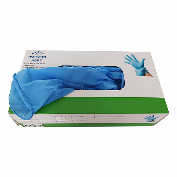 Gant jetable en nitrile pour la manipulation générale Site Taille 9 bleu, lot de 100