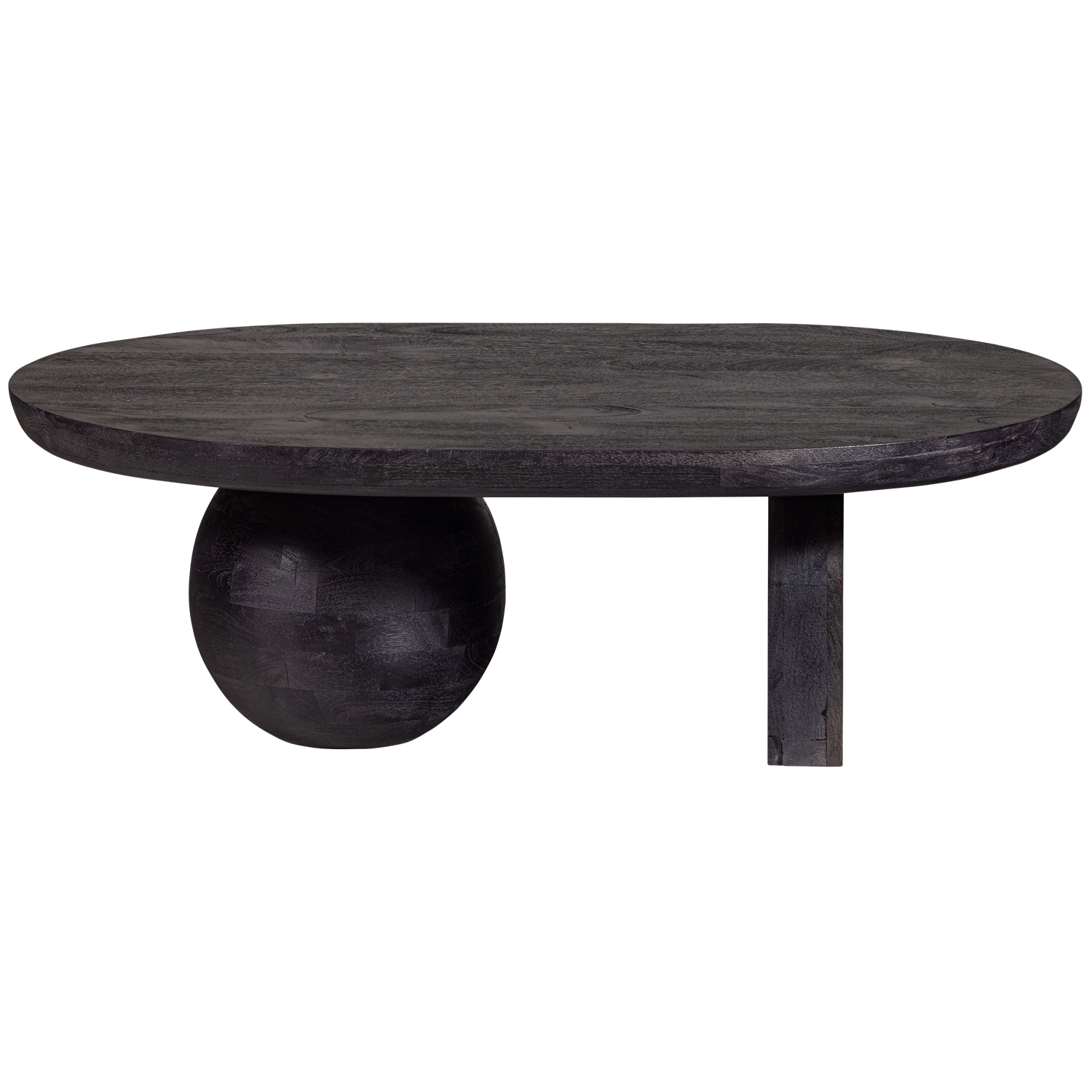 WOOOD salontafel Steppe - Mango Hout - Zwart - 38x110x72