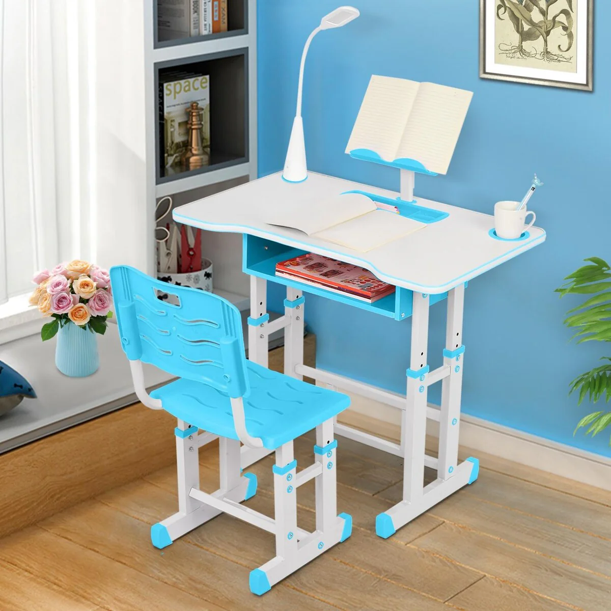 Multifunctional Study Table With Book Stand