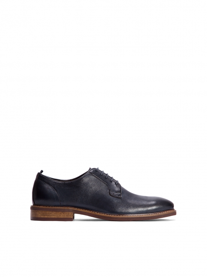 Men's navy blue derby shoes