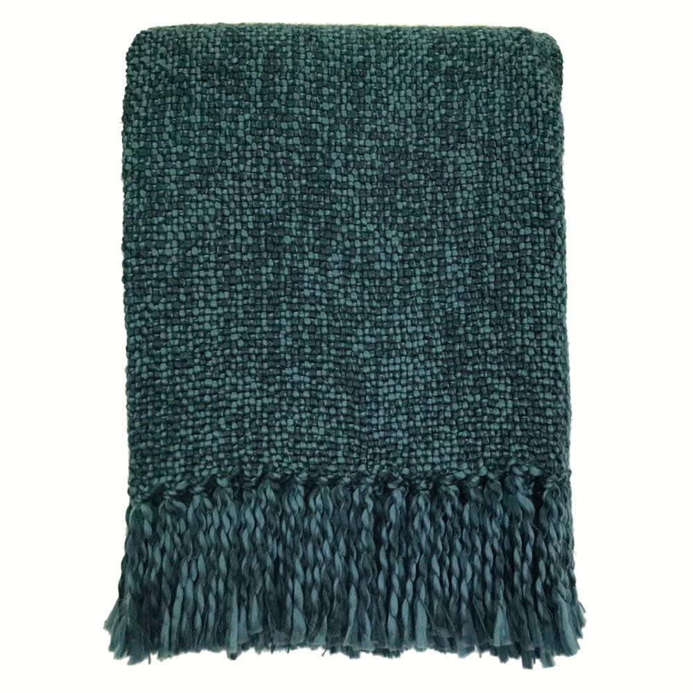 MARBLE - Plaid bleu foncé 125x150