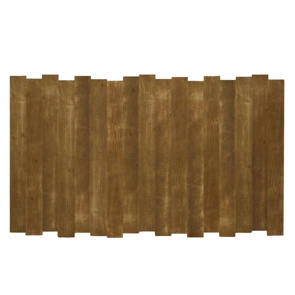 DAKARI - Tête de lit en bois d’épicéa en couleur marron vieilli pour lit 90 cm