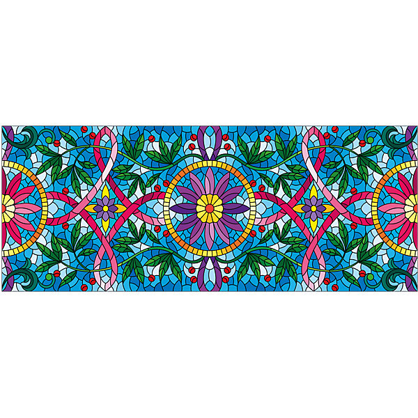 Film Fenêtre Anti Regard Occultant - VITRAIL LIANES ET FLEURS - Stickers pour Vitres &Porte de Douche - 40x100cm