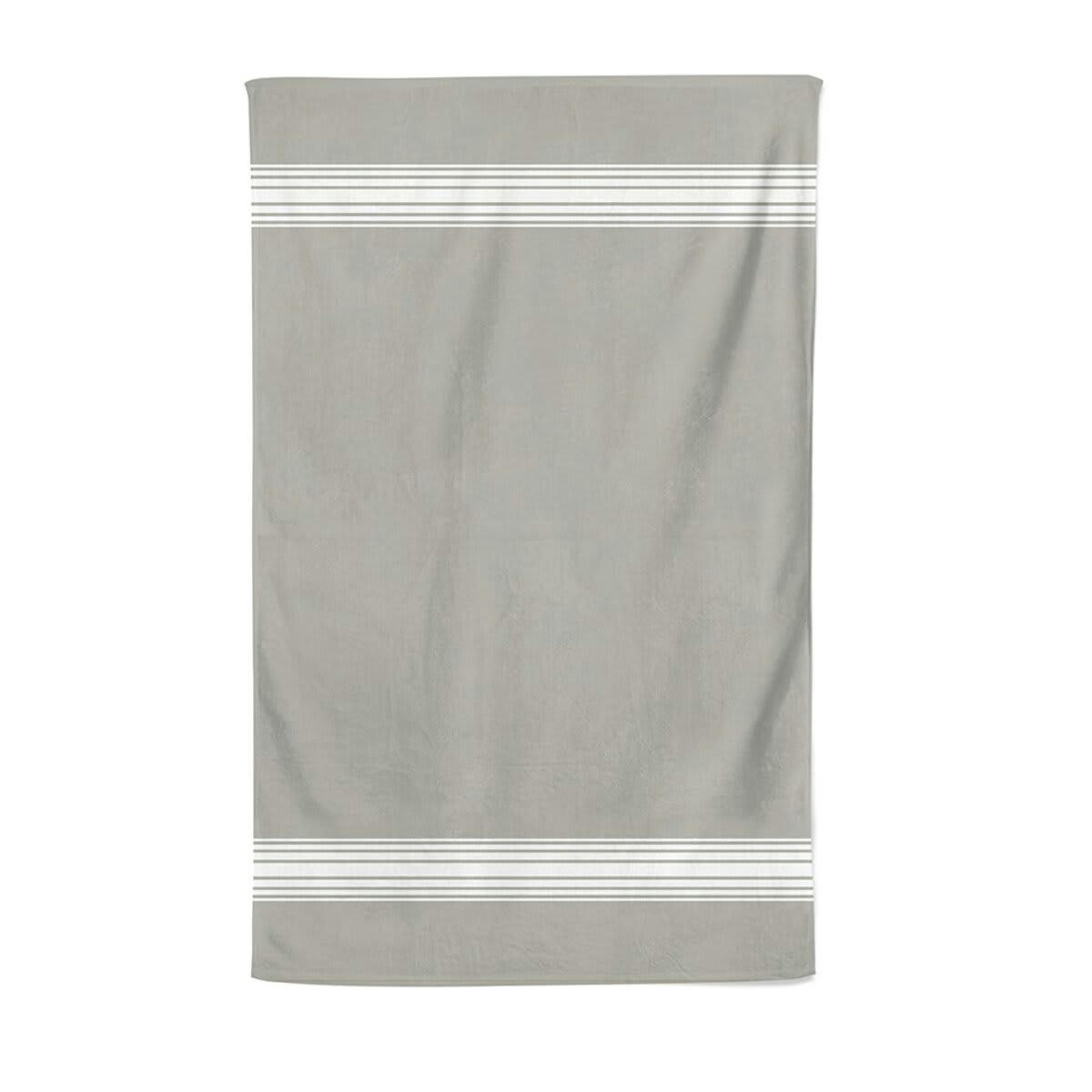 GRAND HÔTEL - Drap de douche coton bio Gris Clair 70x130 cm