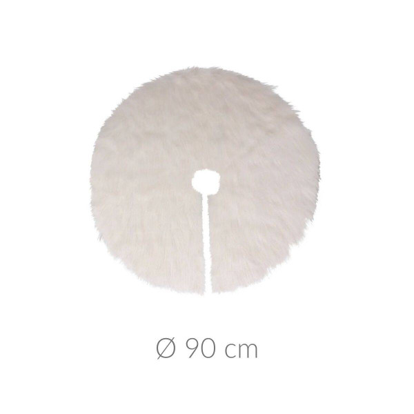Dywanik pod choinkę futrzany, Ø 90 cm