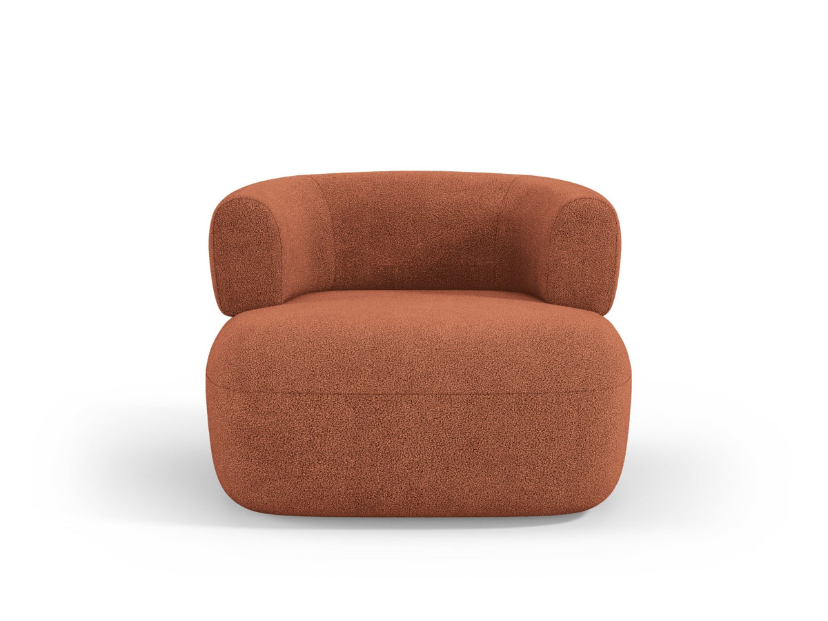 Micadoni Fauteuil Jenny boucle, baksteen - 88x90x73cm
