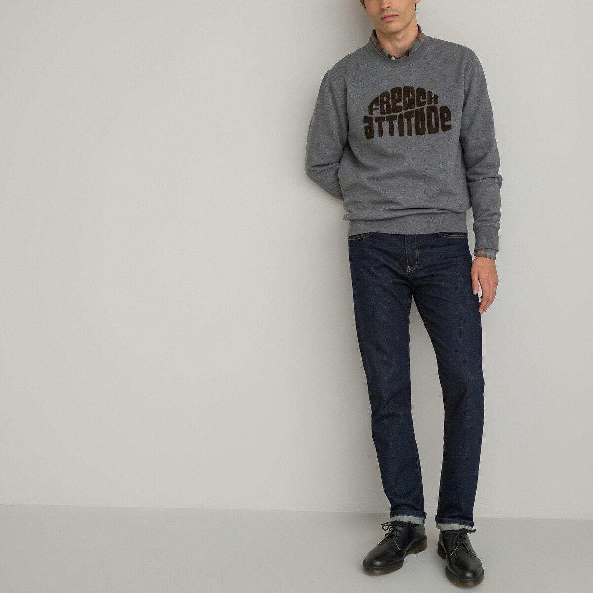 Sweat col rond brodé
