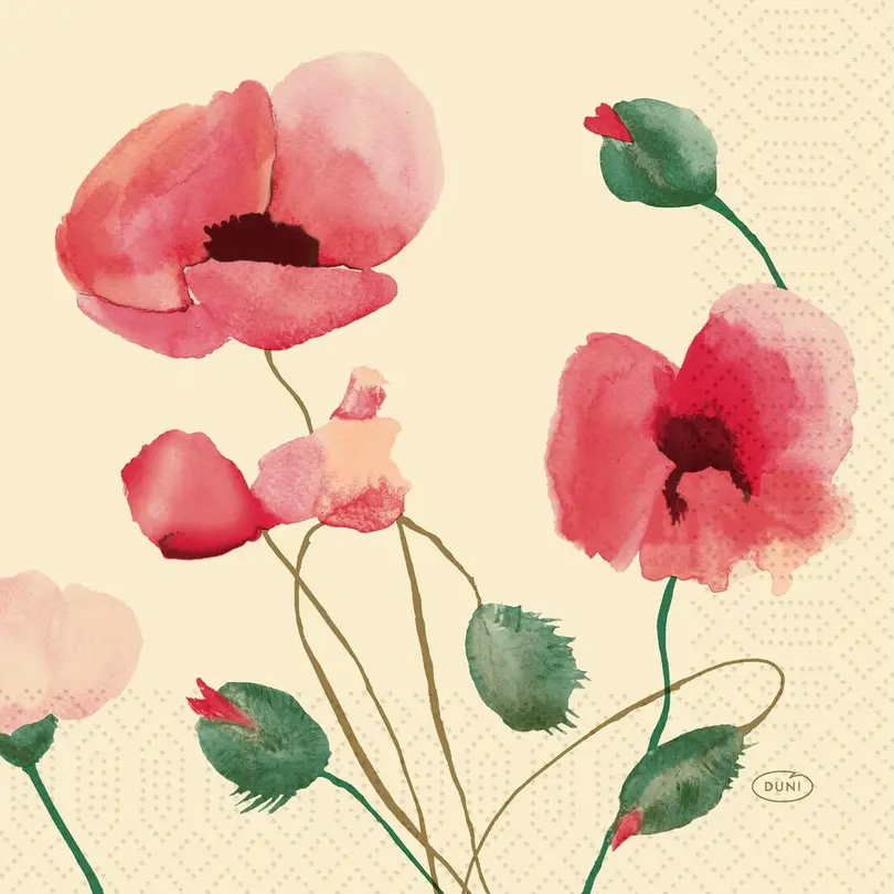 Serviette Poppy Charm