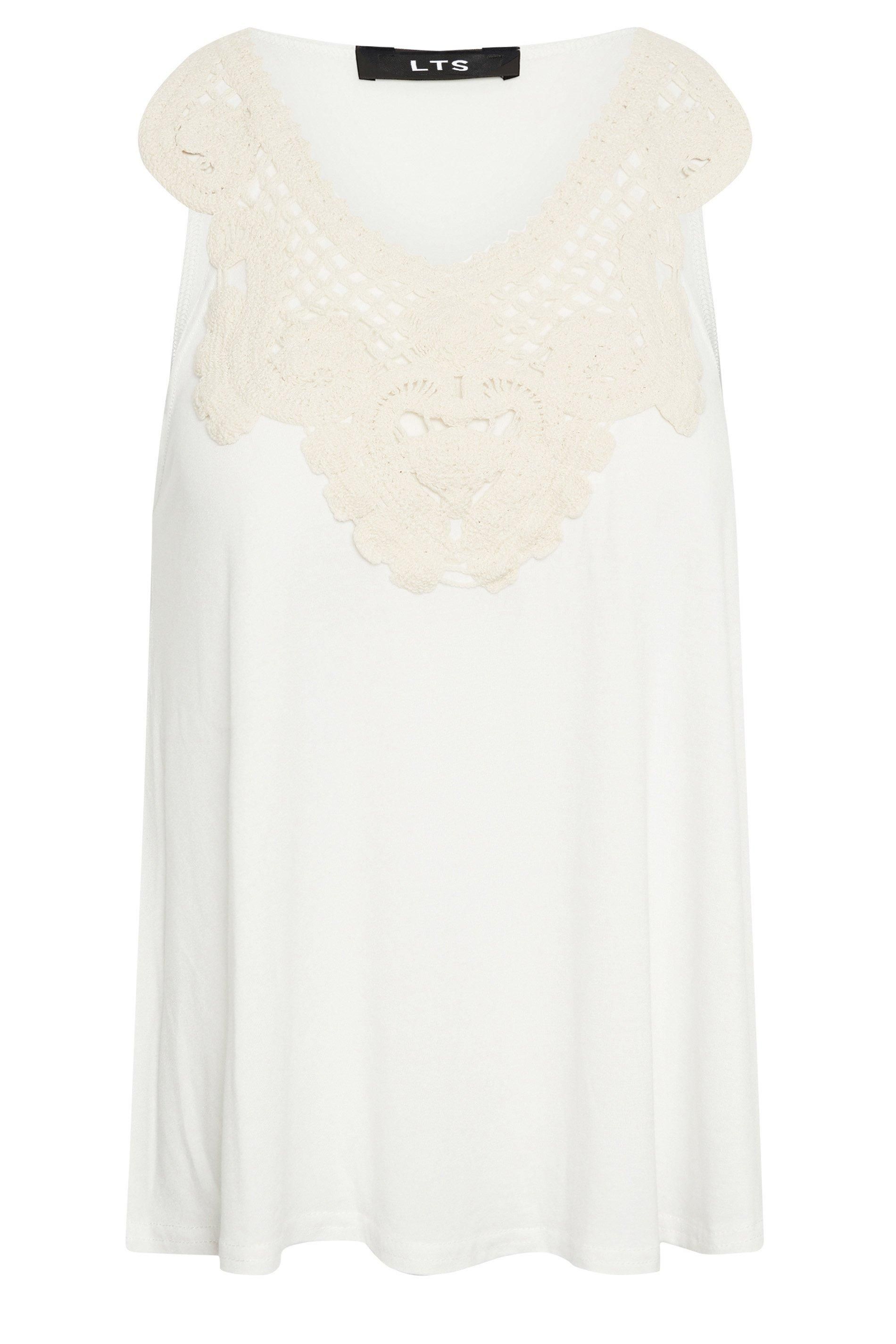 Long Tall Sally Tall Crochet Trim Vest Top