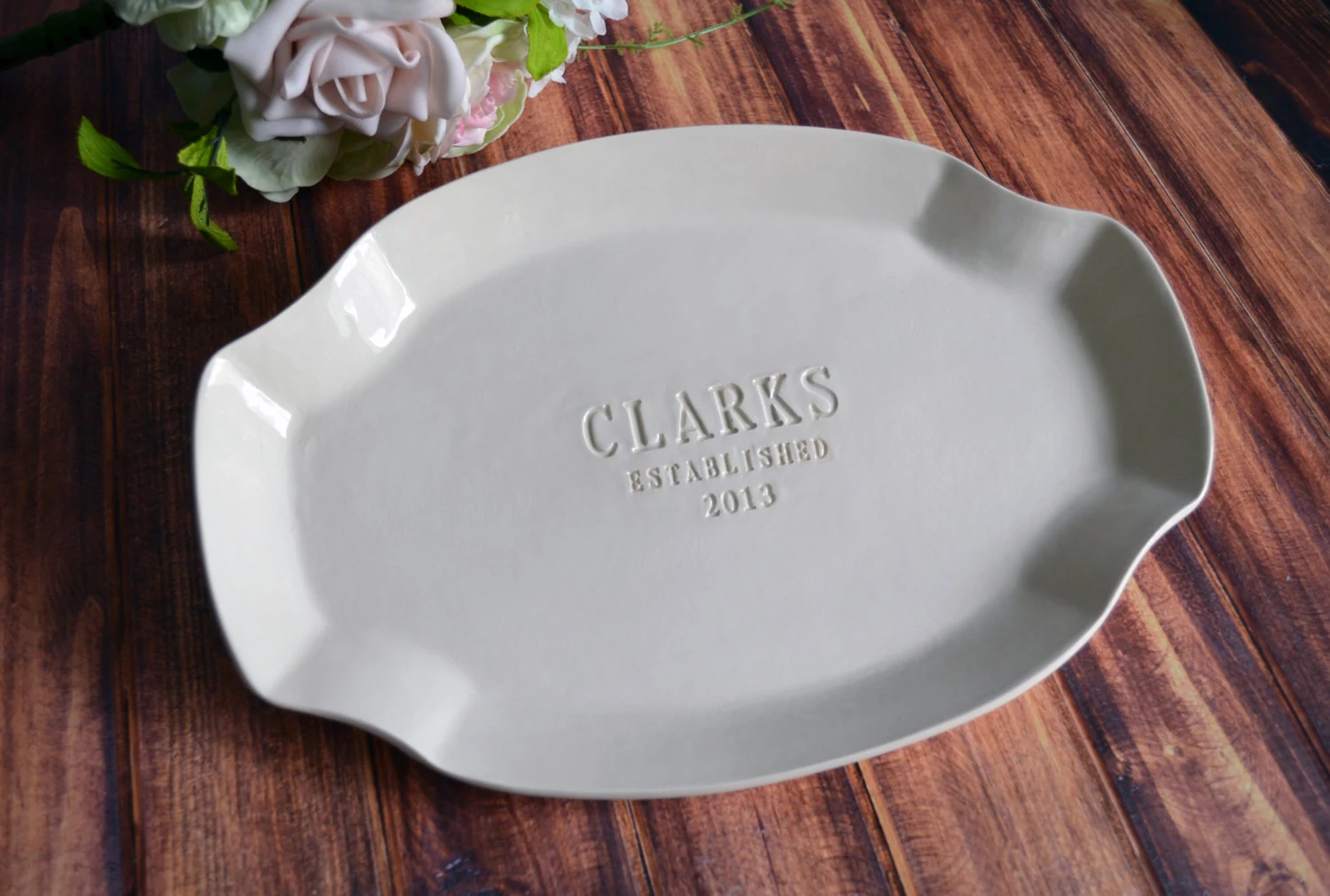 Wedding Gift, Anniversary Gift, Bridal Shower Gift or Housewarming Gift - Personalized Platter