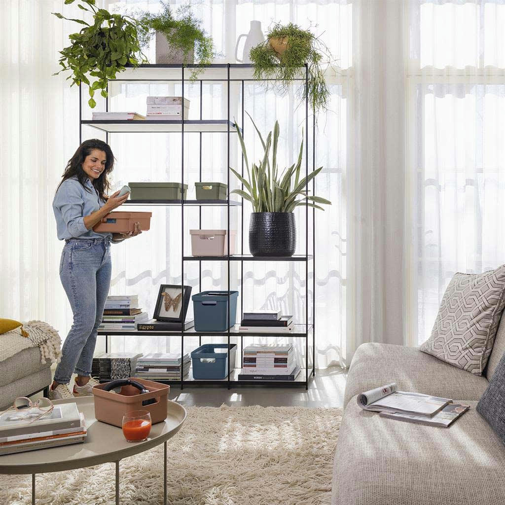 - Boite de rangement sigma home box 13 l terracotta