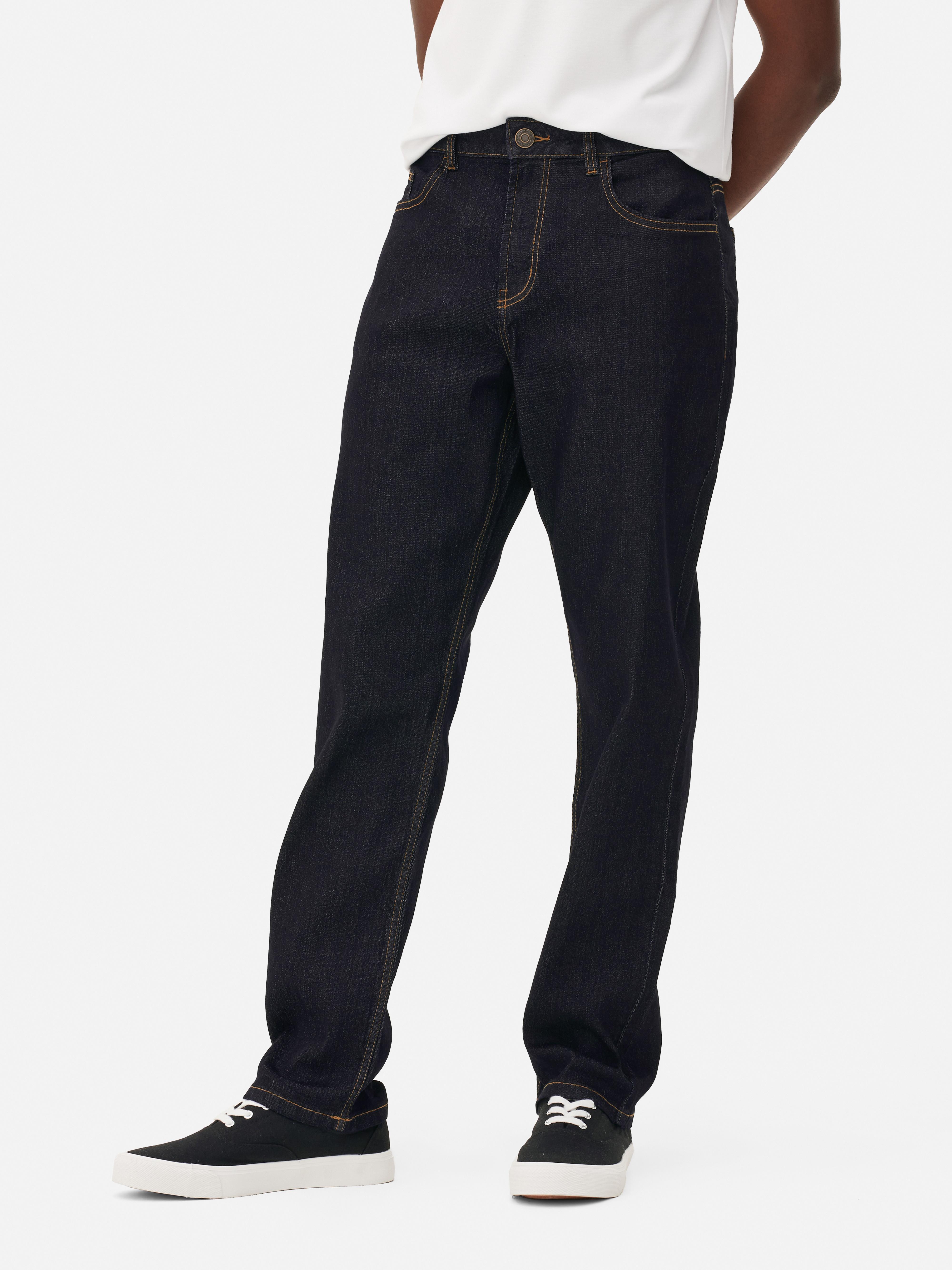 Mid-Rise Straight Leg Jeans