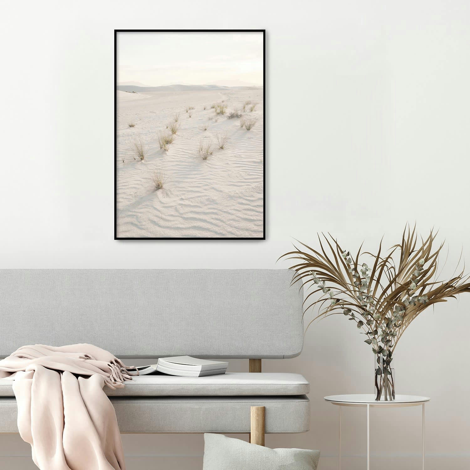 DESIERTO - Affiche avec cadre noir - Sable du Désert - 50x70