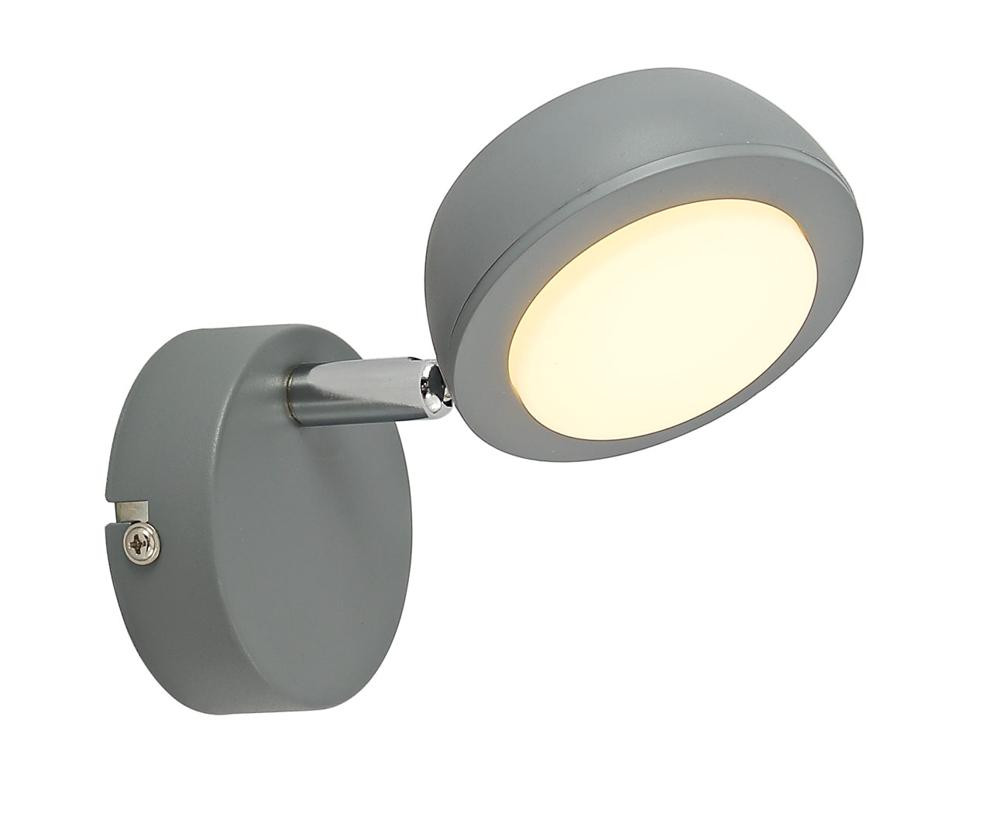 Lampa kinkiet MILD 1x6w led szary 3000k