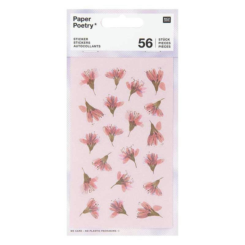 FLEURS DE CERISIER - Stickers floraux 56 pièces