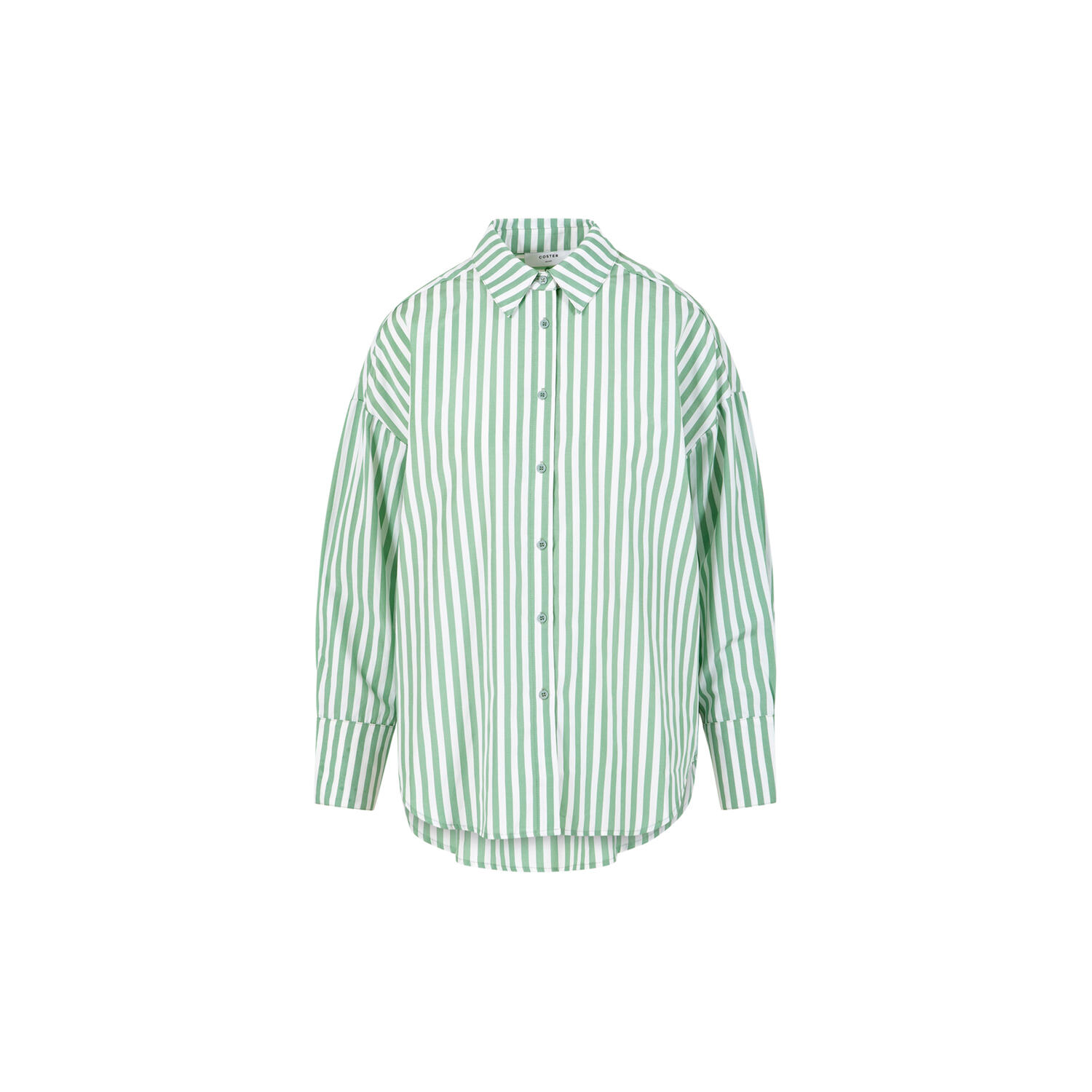 HARPER striped shirt, green stripes