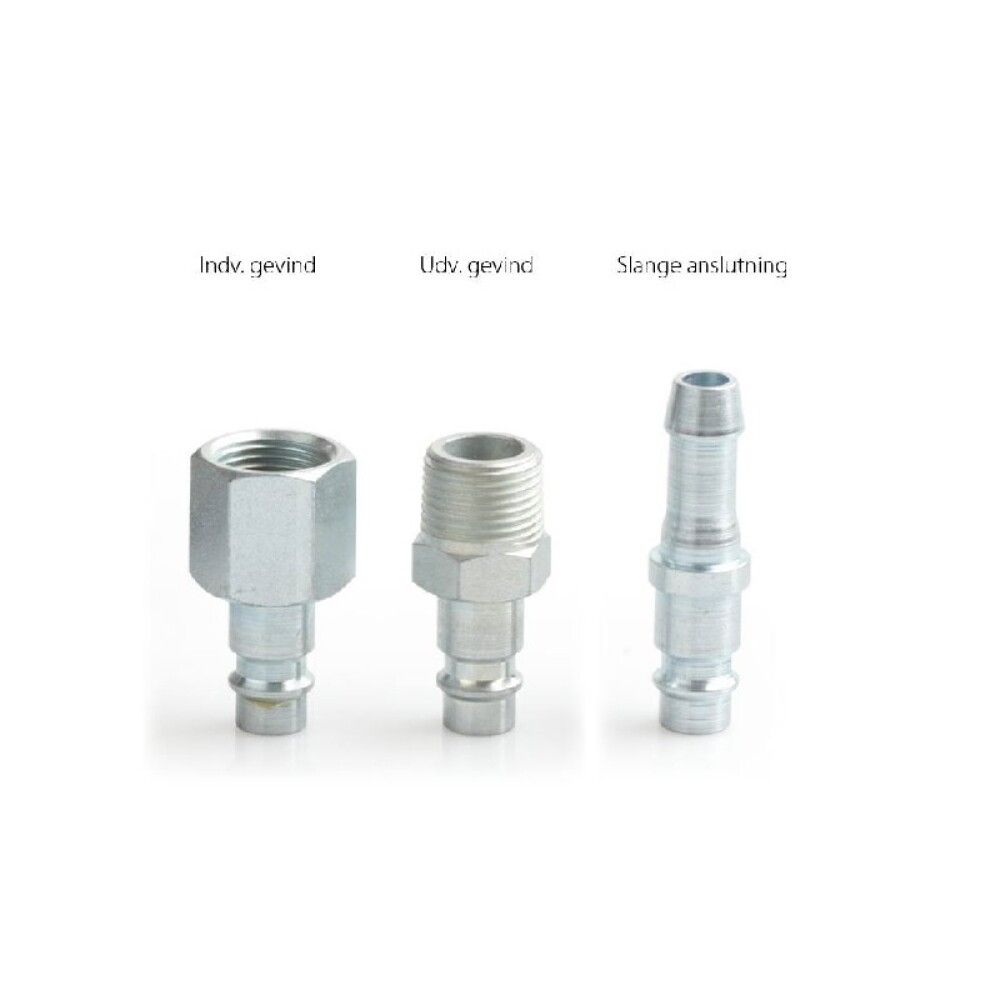 NIPPEL JWL 1/4" (6MM) MED SLANGEANSLUTNING