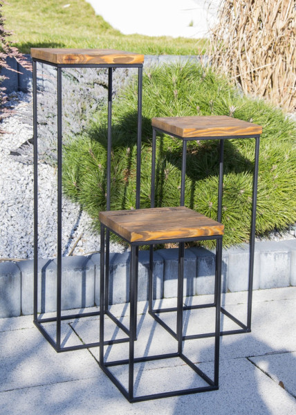 Kwietnik stojący LarchLoft 40 cm ciemny