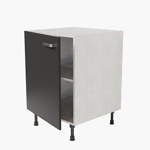 Meuble de cuisine bas - 60 cm - Caisson coloris Lino