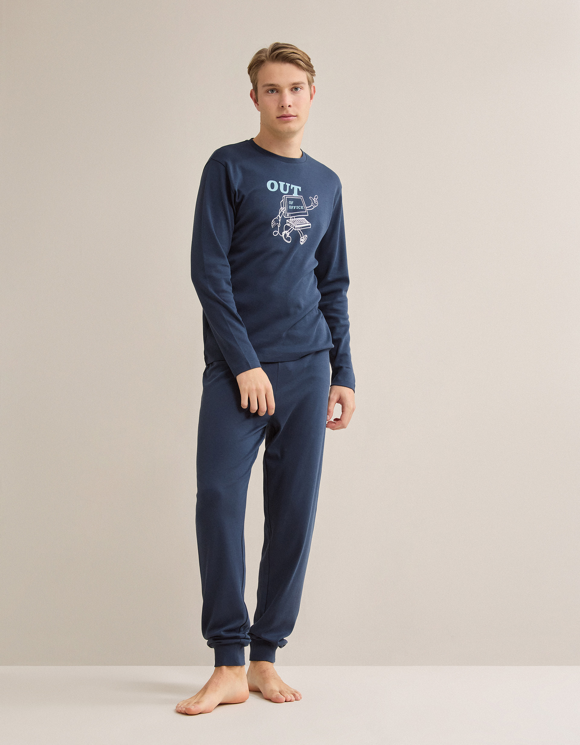 Pijama, Homem, Azul Escuro