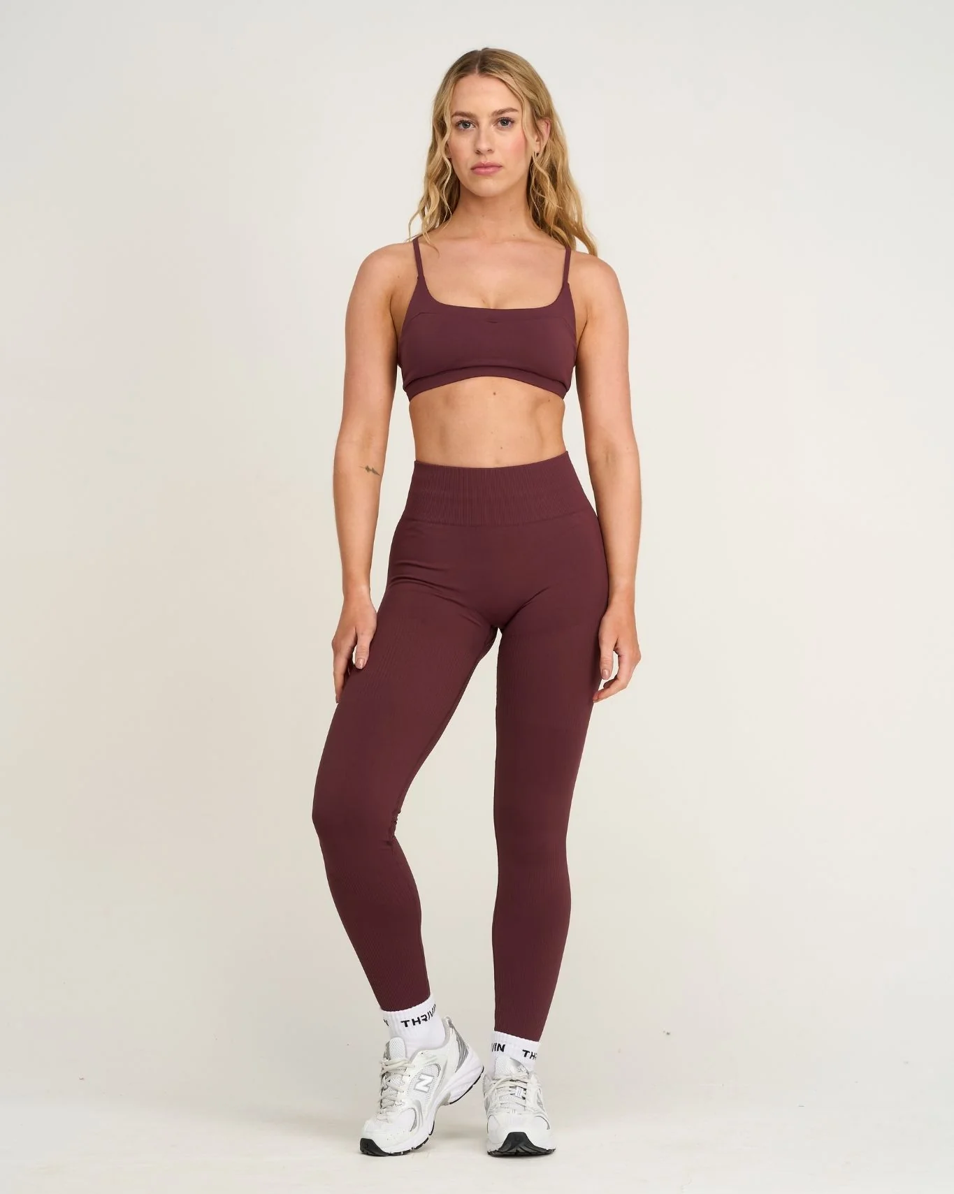 Elevate™ Sculpting High Waist Scrunch Leggings | Dark Mauve
