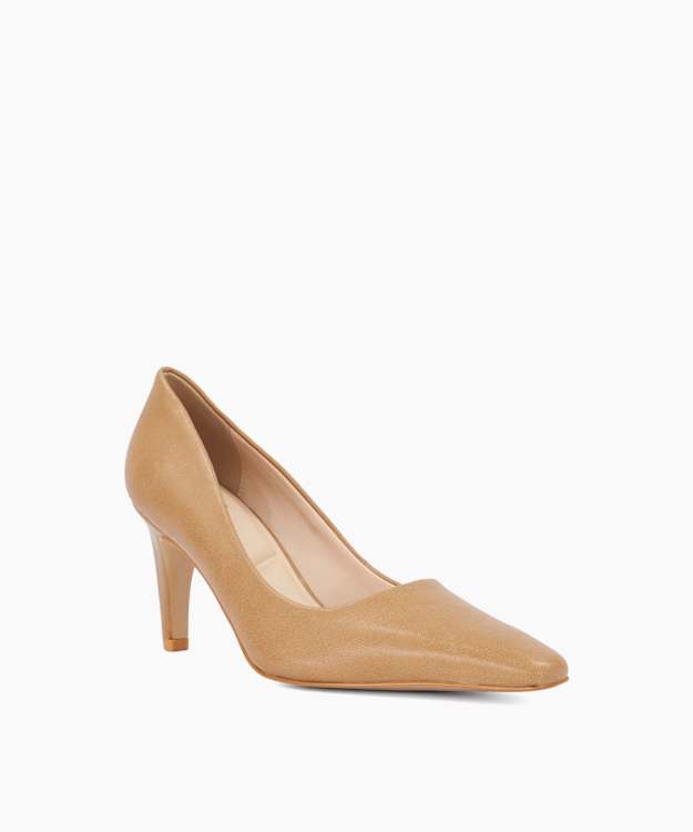 Astrids Natural - Leather Court Shoes