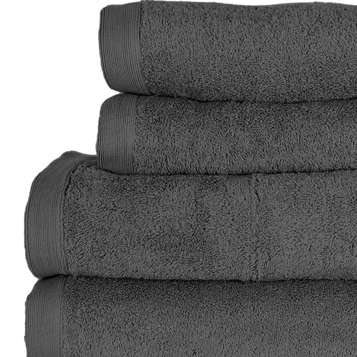 STUDIO - Ensemble de bain 4 pièces en coton Carbone