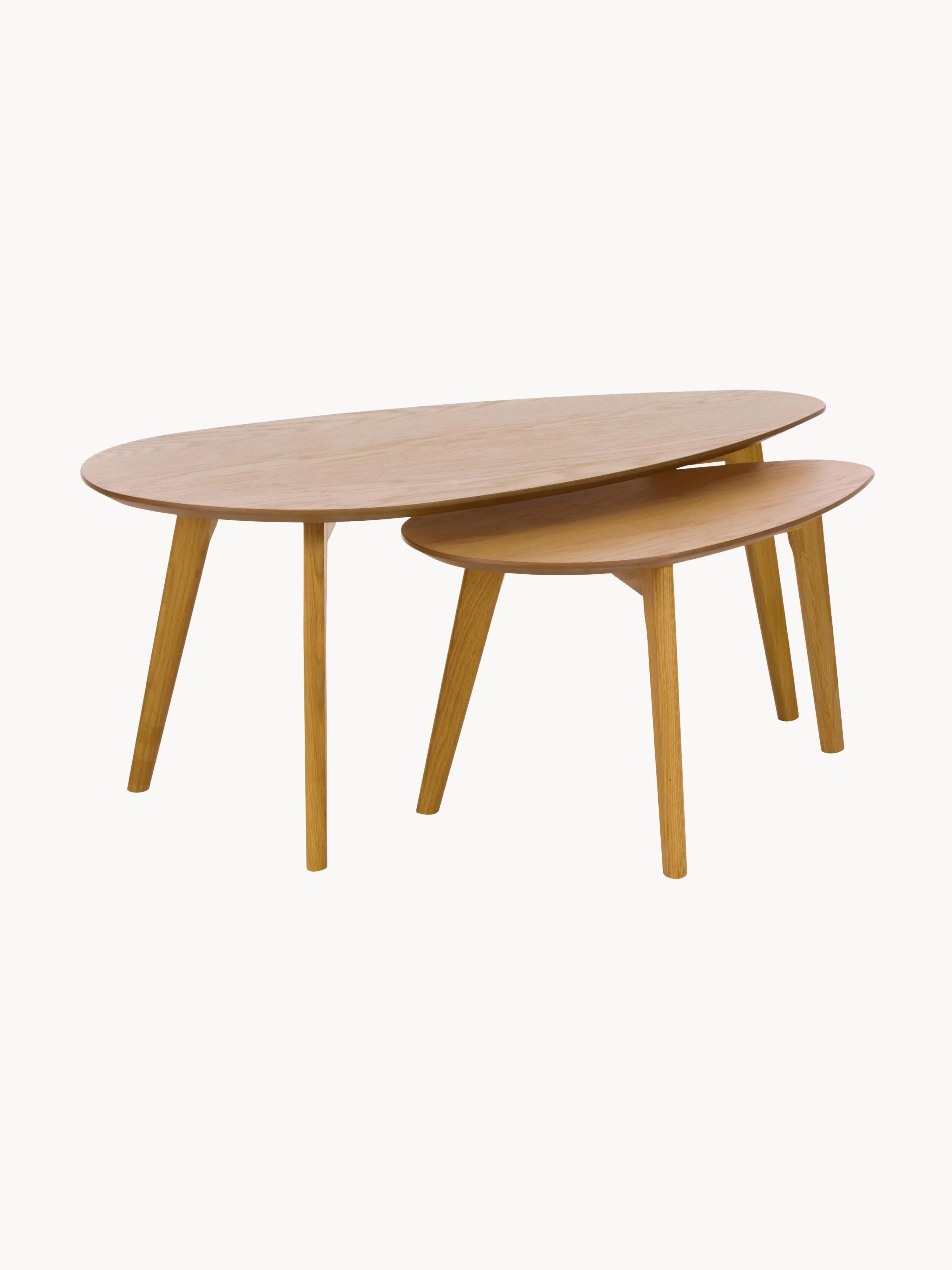 Holz-Couchtische Bloom, 2er-Set