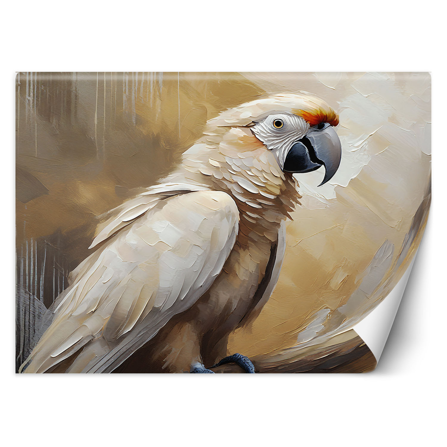 Feeby Fototapeta, AI Papuga ptaki malowany 150x105