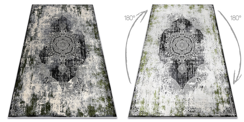 Dywan VINCI 1516 nowoczesny Rozeta vintage przecierany - 80x150 cm