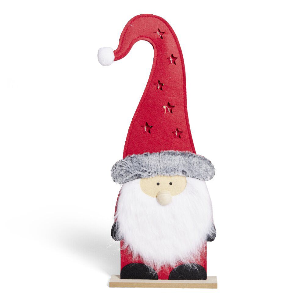 Gnome à poser lumineux avec LED H59,5cm (2 modèles)