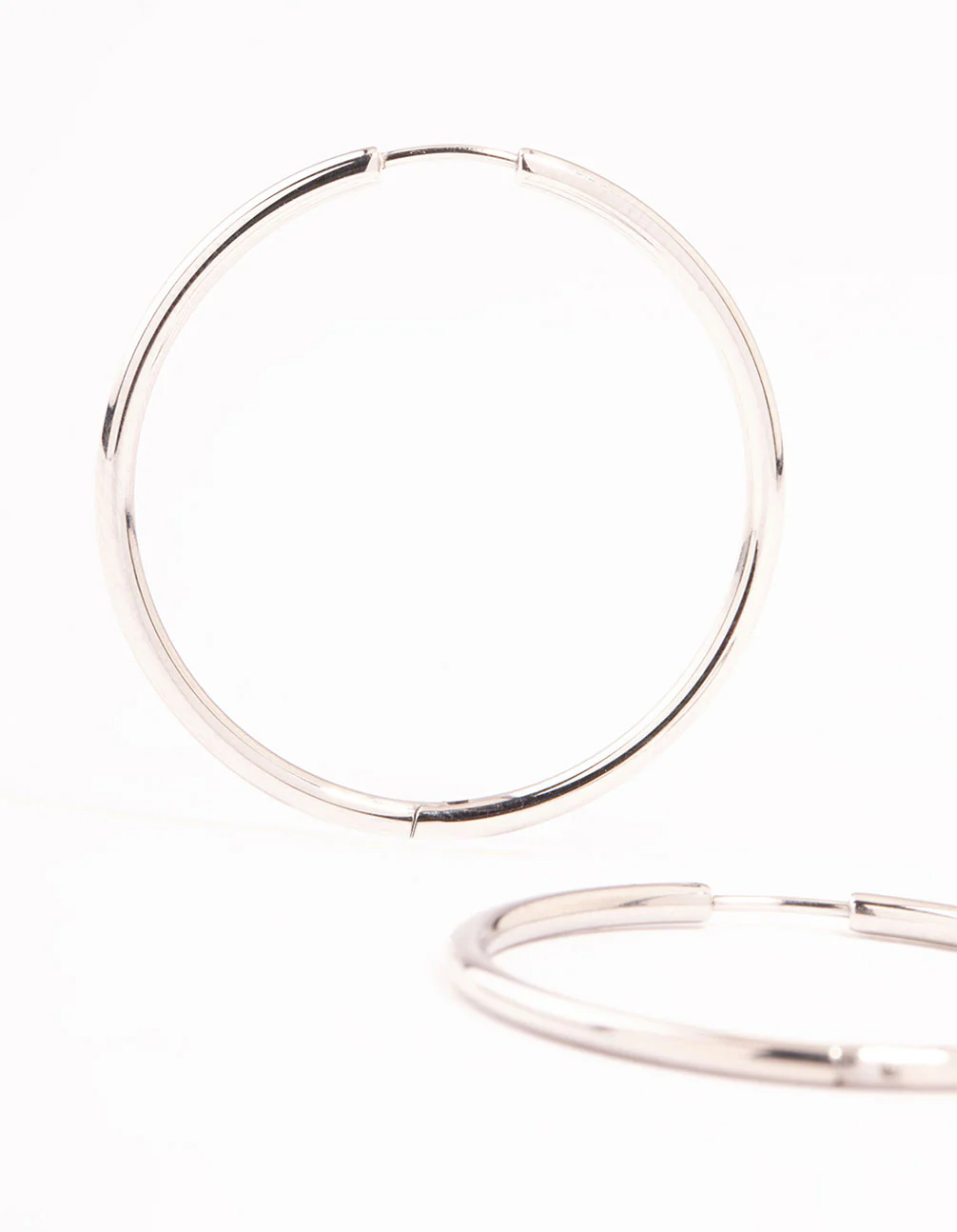 Surgical Steel Polished Hoop Earrings