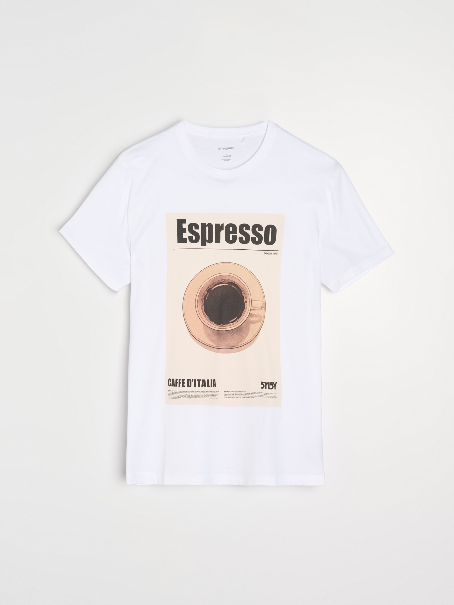 Bawełniana koszulka z nadrukiem Espresso