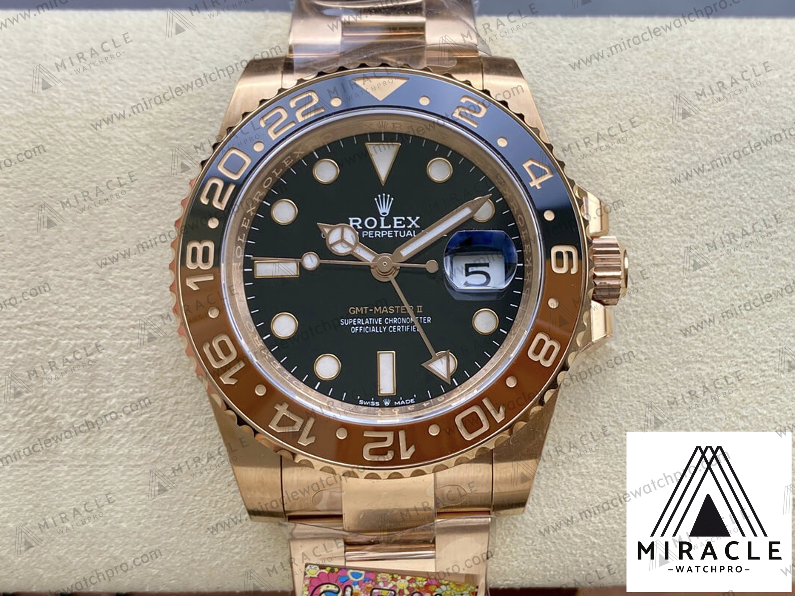 ROLEX-GMT MASTER II-ref.M126715CHNR-0001- Elite Clone-40mm-Replica Watch