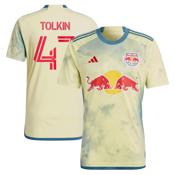 John Tolkin New York Red Bulls adidas 2024 Daniel Patrick Kit Replica Jersey - Yellow