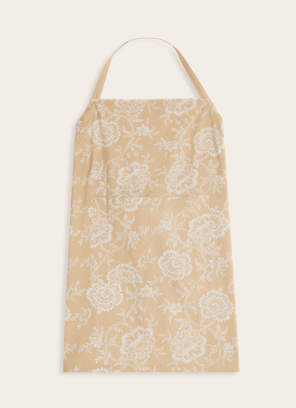 TABLIER à FLEURS RALY BEIGE