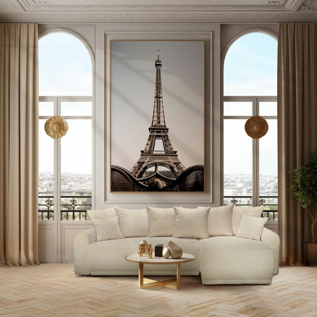 ODEON - Canapé d'angle réversible convertible 4 places en velours côtelé beige