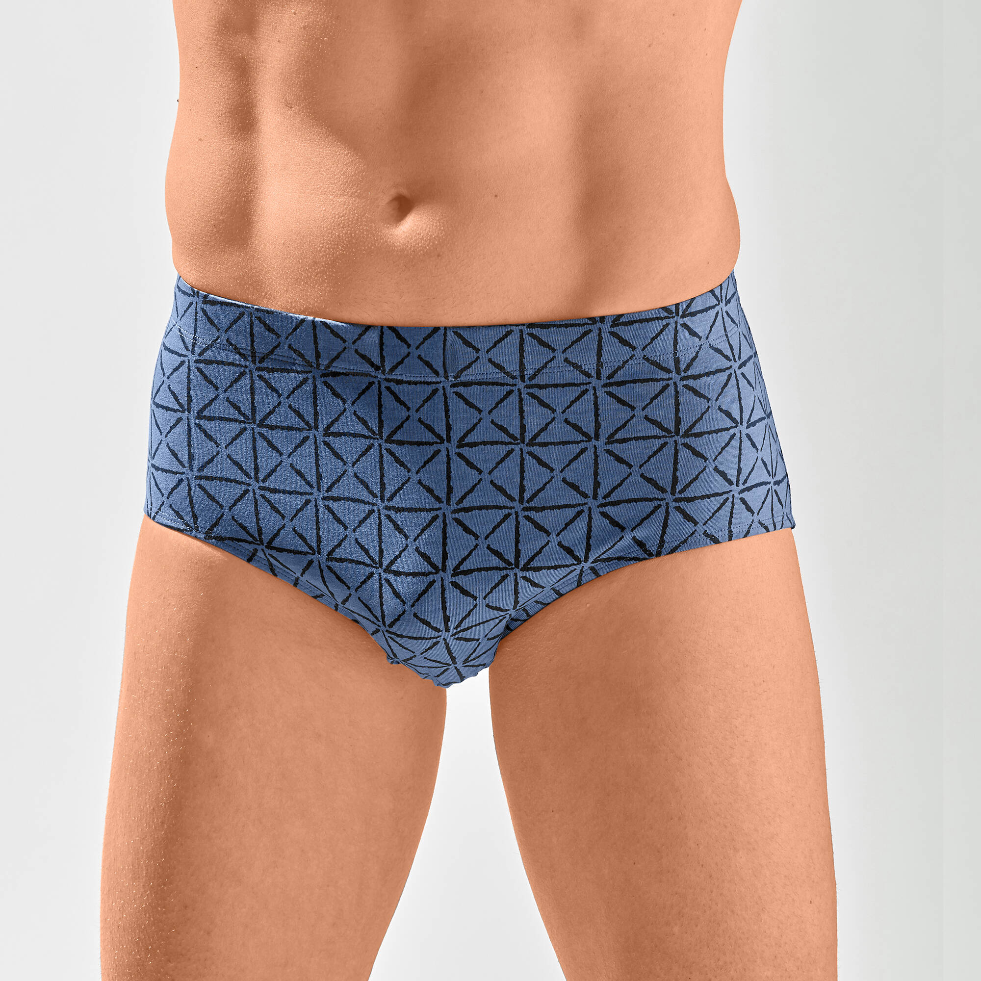 Slip fermé taille haute motifs géométriques - lot de 6